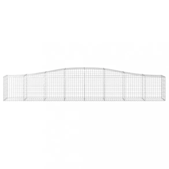 25 db íves horganyzott vas gabion kosár 400x50x60/80 cm