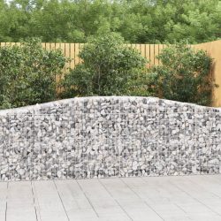 2 db íves horganyzott vas gabion kosár 400x50x80/100 cm