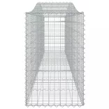 4 db íves horganyzott vas gabion kosár 400x50x80/100 cm