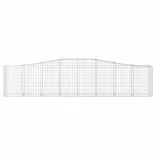 5 db íves horganyzott vas gabion kosár 400x50x80/100 cm