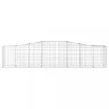 7 db íves horganyzott vas gabion kosár 400x50x80/100 cm