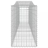 8 db íves horganyzott vas gabion kosár 400x50x80/100 cm