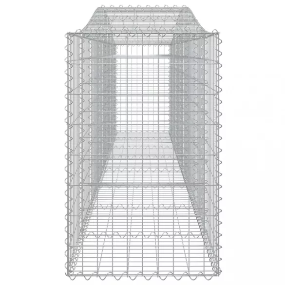 8 db íves horganyzott vas gabion kosár 400x50x80/100 cm
