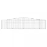 9 db íves horganyzott vas gabion kosár 400x50x80/100 cm