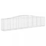 15 db íves horganyzott vas gabion kosár 400x50x80/100 cm