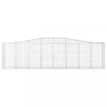 2 db íves horganyzott vas gabion kosár 400x50x100/120 cm