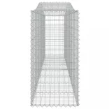 2 db íves horganyzott vas gabion kosár 400x50x100/120 cm