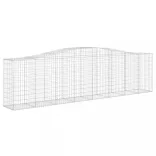 3 db íves horganyzott vas gabion kosár 400x50x100/120 cm
