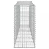 3 db íves horganyzott vas gabion kosár 400x50x100/120 cm