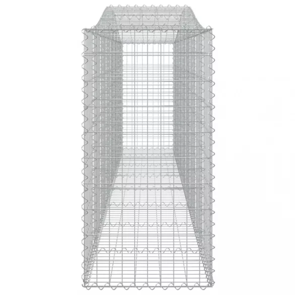3 db íves horganyzott vas gabion kosár 400x50x100/120 cm