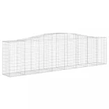 4 db íves horganyzott vas gabion kosár 400x50x100/120 cm