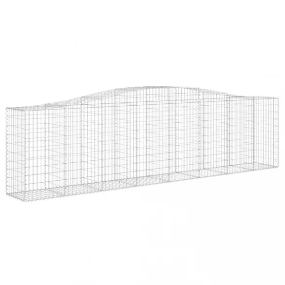 4 db íves horganyzott vas gabion kosár 400x50x100/120 cm