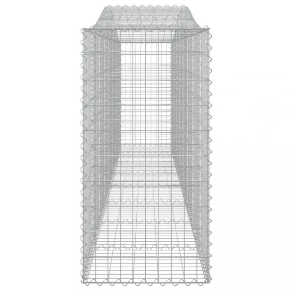 4 db íves horganyzott vas gabion kosár 400x50x100/120 cm