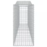 5 db íves horganyzott vas gabion kosár 400x50x100/120 cm
