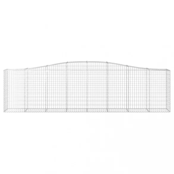 7 db íves horganyzott vas gabion kosár 400x50x100/120 cm