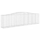 9 db íves horganyzott vas gabion kosár 400x50x100/120 cm