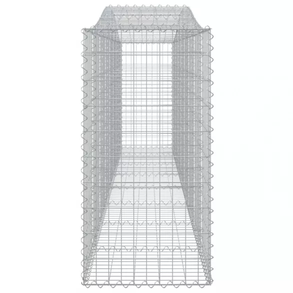 9 db íves horganyzott vas gabion kosár 400x50x100/120 cm