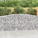 10 db íves horganyzott vas gabion kosár 400x50x100/120 cm