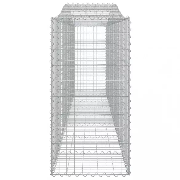 10 db íves horganyzott vas gabion kosár 400x50x100/120 cm
