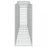 2 db íves horganyzott vas gabion kosár 400x50x120/140 cm