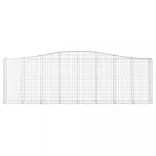 3 db íves horganyzott vas gabion kosár 400x50x120/140 cm