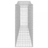 4 db íves horganyzott vas gabion kosár 400x50x120/140 cm