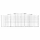 5 db íves horganyzott vas gabion kosár 400x50x120/140 cm