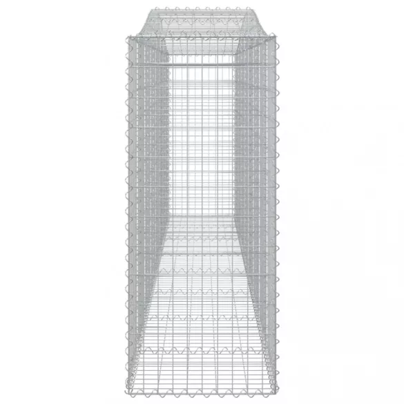 7 db íves horganyzott vas gabion kosár 400x50x120/140 cm