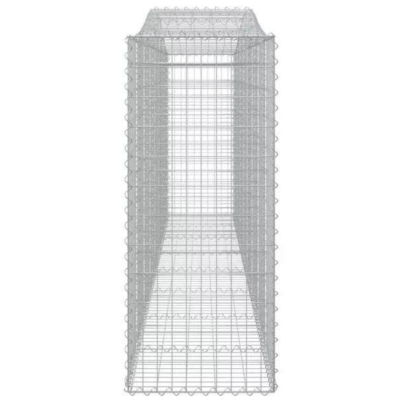 8 db íves horganyzott vas gabion kosár 400x50x120/140 cm