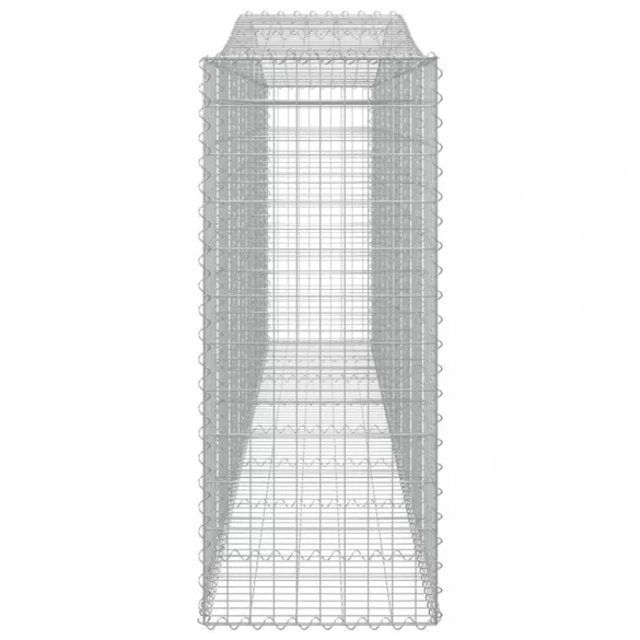 9 db íves horganyzott vas gabion kosár 400x50x120/140 cm