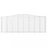 2 db íves horganyzott vas gabion kosár 400x50x140/160 cm