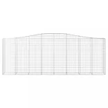 3 db íves horganyzott vas gabion kosár 400x50x140/160 cm