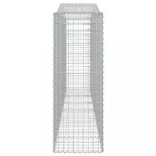 3 db íves horganyzott vas gabion kosár 400x50x140/160 cm
