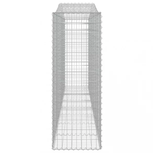 3 db íves horganyzott vas gabion kosár 400x50x140/160 cm