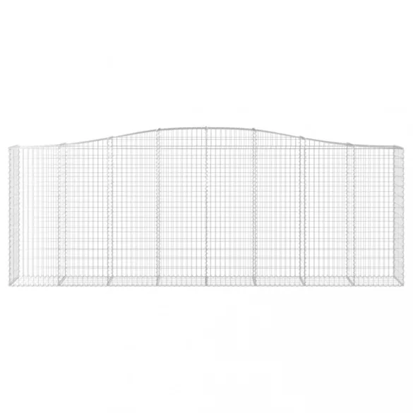 5 db íves horganyzott vas gabion kosár 400x50x140/160 cm
