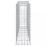 8 db íves horganyzott vas gabion kosár 400x50x140/160 cm
