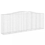 10 db íves horganyzott vas gabion kosár 400x50x140/160 cm