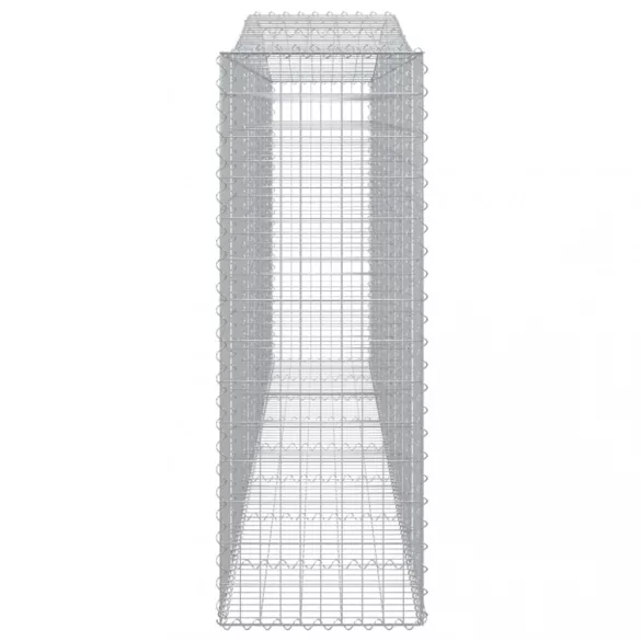 10 db íves horganyzott vas gabion kosár 400x50x140/160 cm