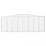 15 db íves horganyzott vas gabion kosár 400x50x140/160 cm