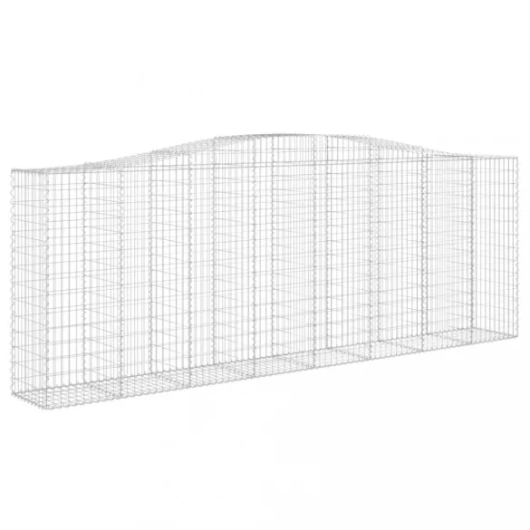 20 db íves horganyzott vas gabion kosár 400x50x140/160 cm