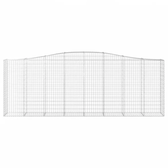25 db íves horganyzott vas gabion kosár 400x50x140/160 cm