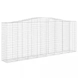 2 db íves horganyzott vas gabion kosár 400x50x160/180 cm