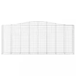2 db íves horganyzott vas gabion kosár 400x50x160/180 cm