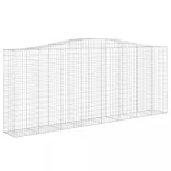 3 db íves horganyzott vas gabion kosár 400x50x160/180 cm