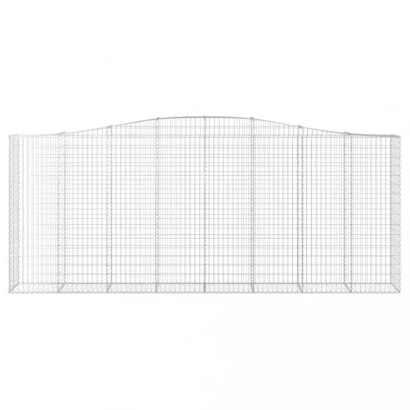3 db íves horganyzott vas gabion kosár 400x50x160/180 cm