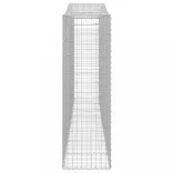 3 db íves horganyzott vas gabion kosár 400x50x160/180 cm