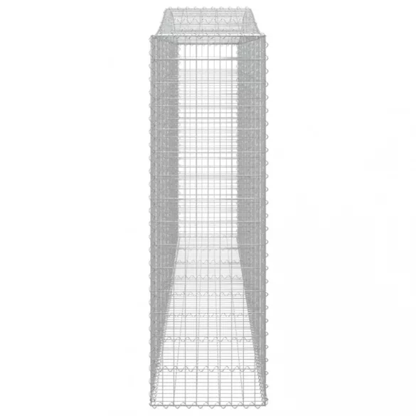 3 db íves horganyzott vas gabion kosár 400x50x160/180 cm