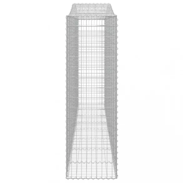 7 db íves horganyzott vas gabion kosár 400x50x160/180 cm