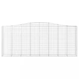 8 db íves horganyzott vas gabion kosár 400x50x160/180 cm