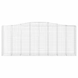 9 db íves horganyzott vas gabion kosár 400x50x160/180 cm